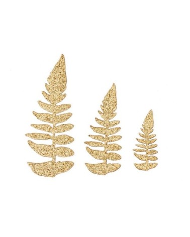 Die-cut sapins dorés de Noël