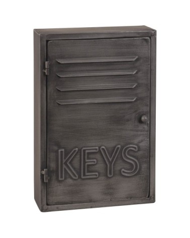 Boîte à clés industrielle en métal gris