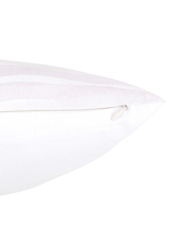 Housse de coussin blanche violette et dorée 30x50