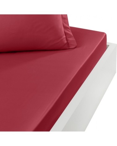 Drap housse en percale de coton Cardinal 140x200 cm