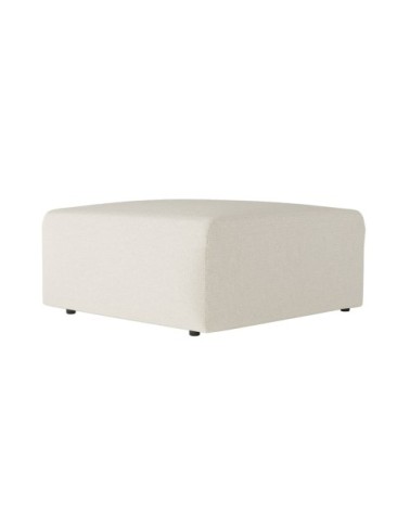 Pouf en tissu beige