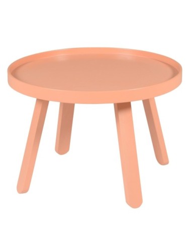 Table basse saumon ronde Ø 58 cm