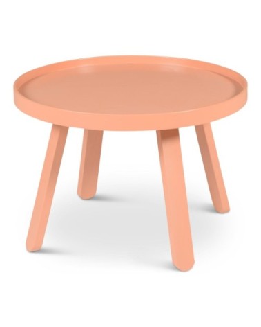 Table basse saumon ronde Ø 58 cm