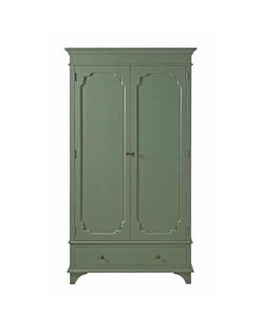 Armoire 2 portes 1 tiroir vert kaki