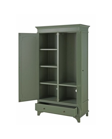 Armoire 2 portes 1 tiroir vert kaki