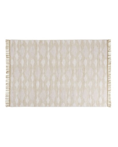 Tapis en coton et jute écrus et beiges 160x230