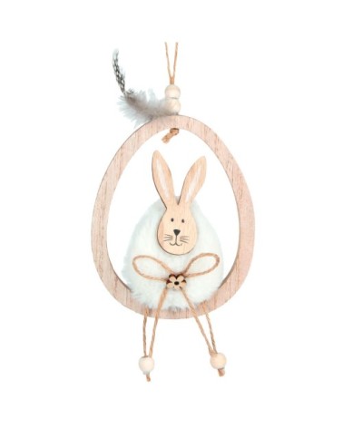 Suspension lapin assis sur uf