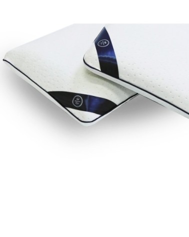 Oreiller à mémoire de forme micro perforé déhoussable 40x70 cm