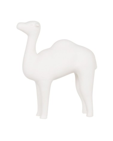 Statuette dromadaire en grès blanc H15