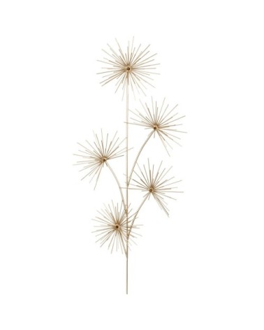 Déco murale en métal doré 33x80