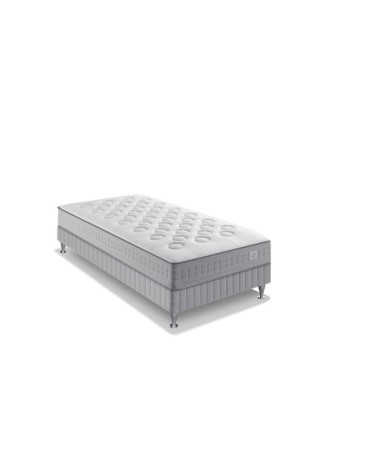 Ensemble 90x190 matelas H23 ressort ensachés, ferme, sommier