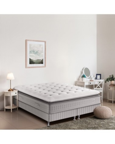 Ensemble 160x200 matelas H29 ressort ensachés, ferme, 2 sommiers