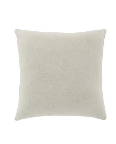 Coussin en gaze de coton et lin vert jade 45x45