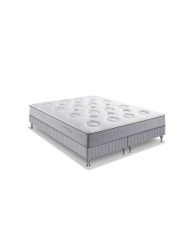 Ensemble 160x200 matelas H26 ressort ensachés, mi-ferme, 2 sommiers