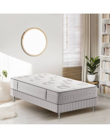 Matelas 90x200, ressort ensachés, ferme, H24