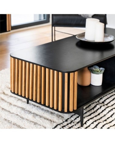 Table basse rectangulaire 120 cm plaqué chêne