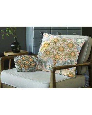 Coussin tapisserie oranger Beige 50 x 50