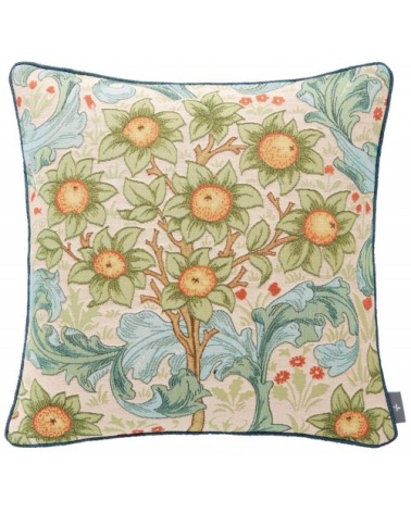 Coussin tapisserie oranger Beige  50 x 50