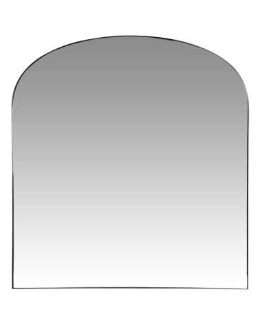 Miroir arche en métal noir 80x85