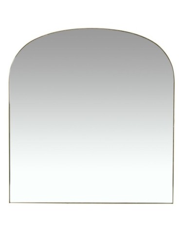 Miroir arche en métal doré 64x68