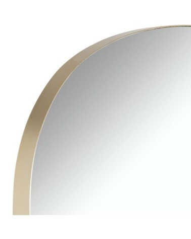 Miroir arche en métal doré 64x68