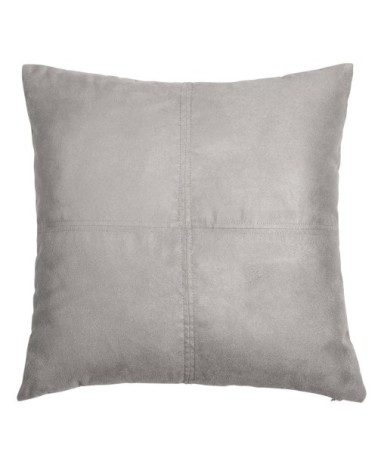 Coussin en suédine grise 40x40, OEKO-TEX®