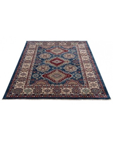 Tapis ethnique berbère en polyester bleu 200x300