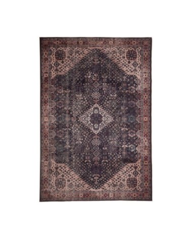 Tapis ethnique berbère en polyester graphite 120x180