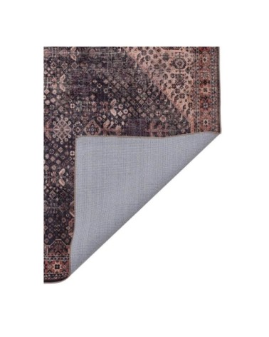 Tapis ethnique berbère en polyester graphite 120x180