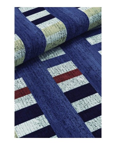 Tapis décoratif en coton en impression digital multicolore 140x200 cm