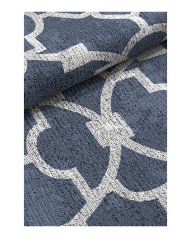 Tapis décoratif en coton en impression digital bleu 160x230 cm