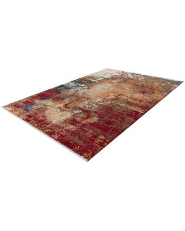 Tapis rayé vintage en polypropylène rouge 200x290