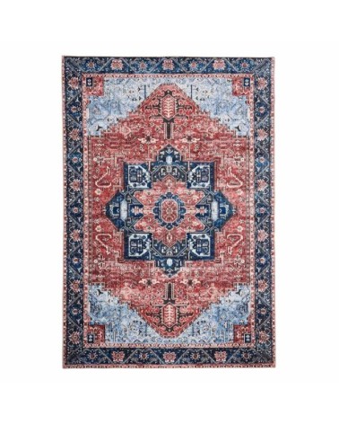 Tapis ethnique orientale en polyester multicolore 80x150