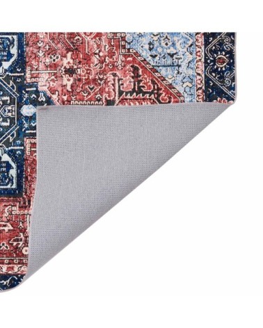 Tapis ethnique orientale en polyester multicolore 80x150