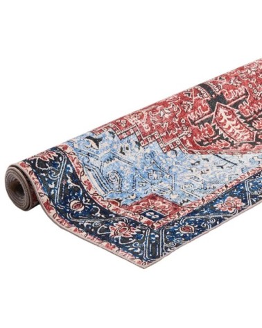 Tapis ethnique orientale en polyester multicolore 80x150