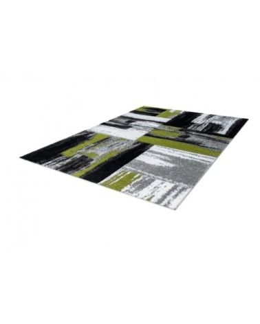 Tapis rayé design en polypropylène vert 200x290