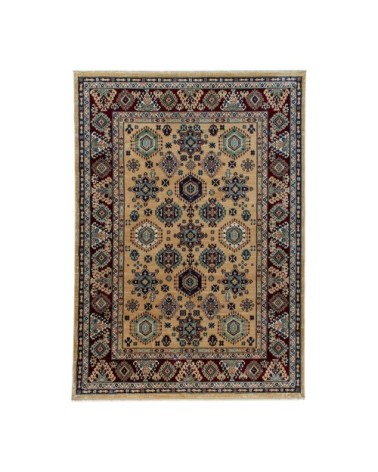 Tapis ethnique berbère en polyester beige 80x150