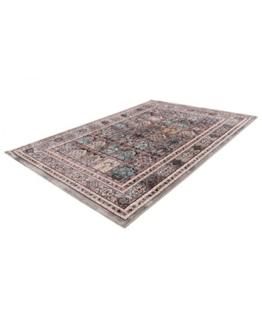 Tapis ethnique orientale en polyester gris 160x230