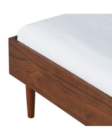 Lit vintage avec sommier à lattes 160x200