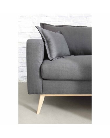 Canapé style scandinave 3 places gris clair