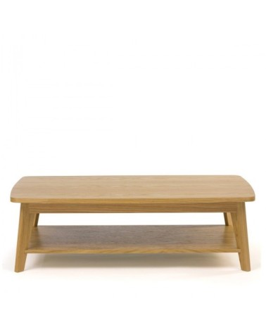 Table basse 2 plateaux bois clair