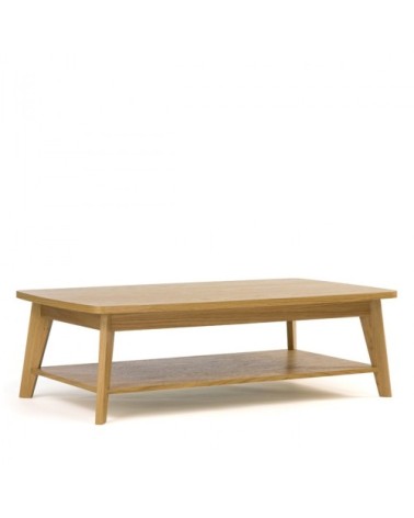 Table basse 2 plateaux bois clair
