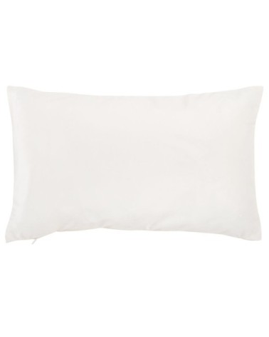 Housse de coussin en velours plissé écru 40x40