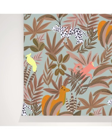 Rouleau de papier peint imprimé jungle