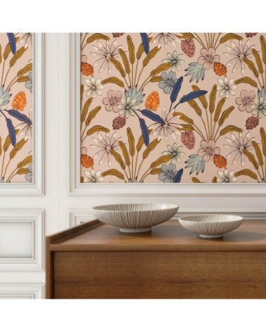 Rouleau de papier peint imprimé fleuri