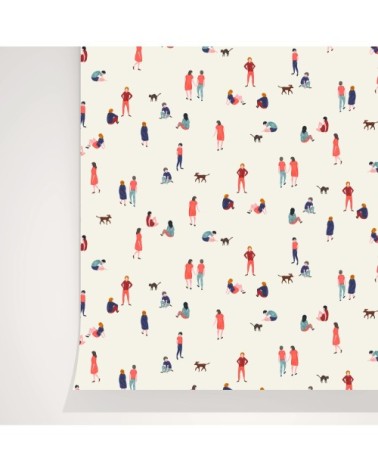 Rouleau de papier peint imprimé vintage