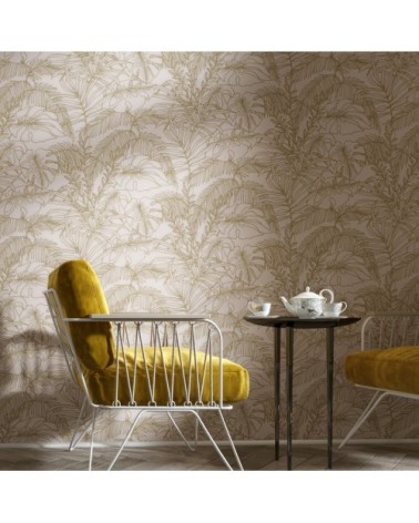 Rouleau de papier peint imprimé végétal