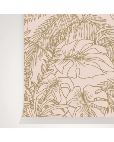 Rouleau de papier peint imprimé végétal