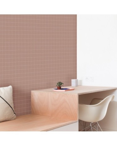 Rouleau de papier peint imprimé grille