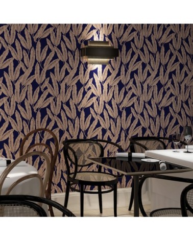 Rouleau de papier peint imprimé feuillage